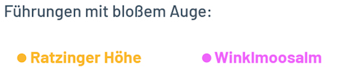 Sternführungen Termine, bloßes Auge